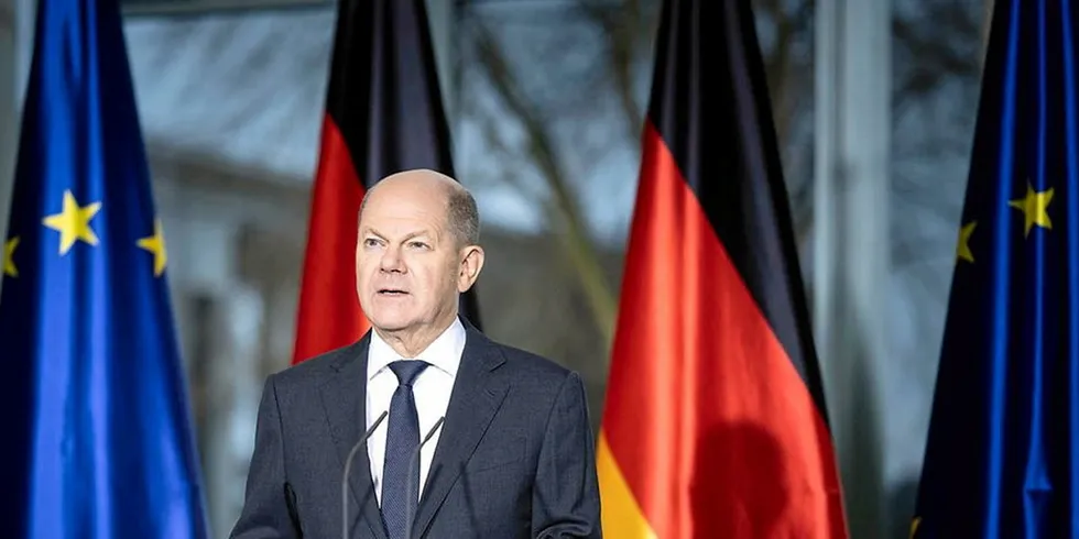 German Chancellor Olaf Scholz.