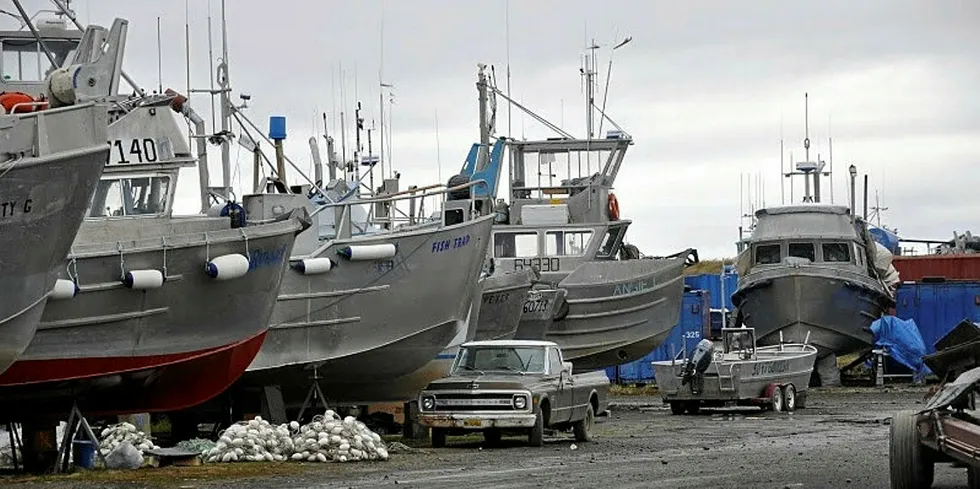 . Salmon boats in Bristol Bay Alaska.
