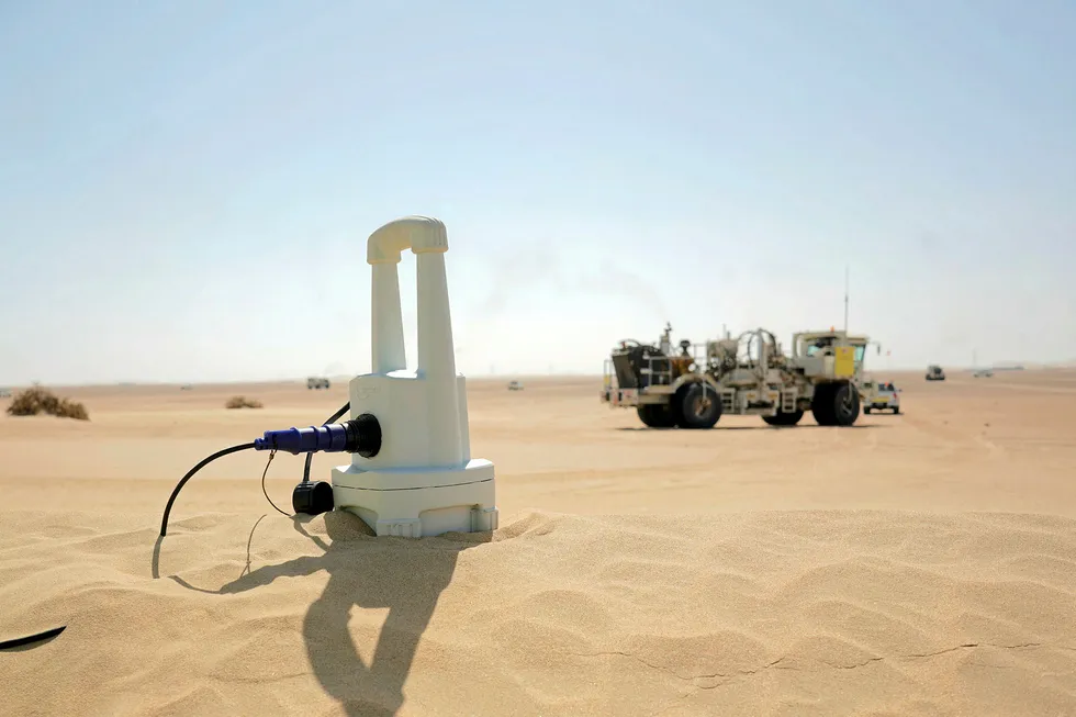 Under way: a Sercel seismic operation