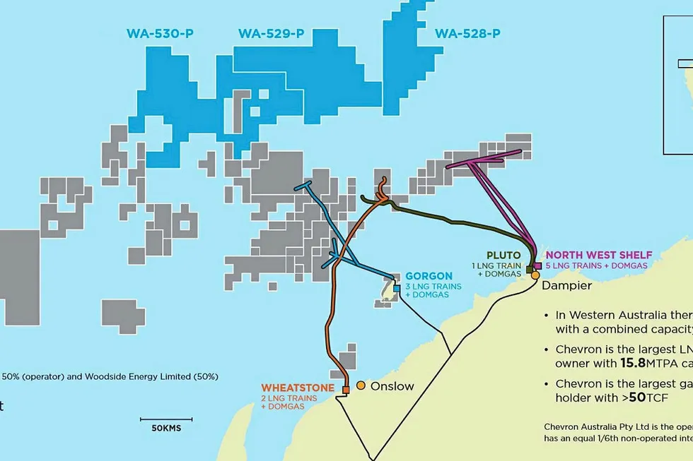 Expanded acreage position: the three new blocks lie near existing infrastructure