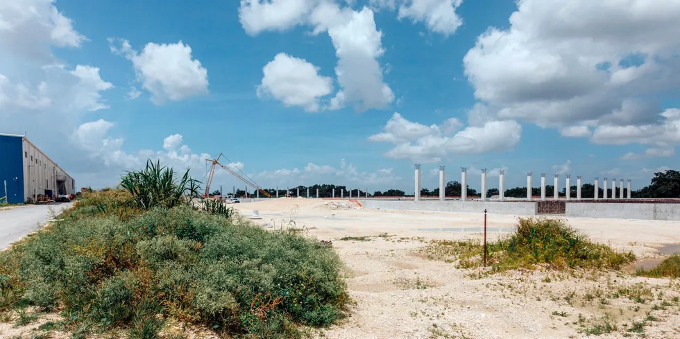 Atlantic Sapphire's land-based salmon farming operations in Florida.