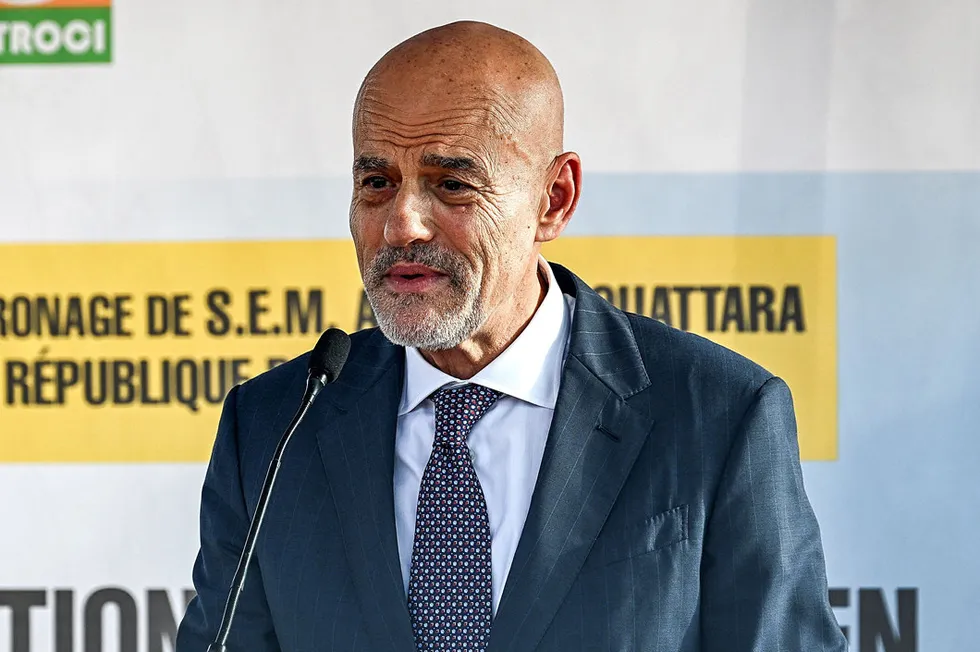 Determination: Eni chief executive Claudio Descalzi