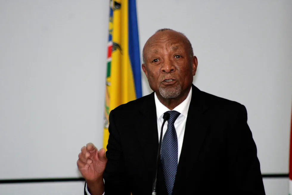 Namibia President Nangolo Mbumba.