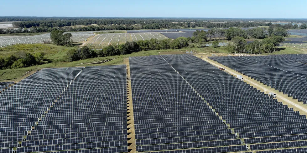 Origis Energy's Golden Triangle II array in Mississippi.