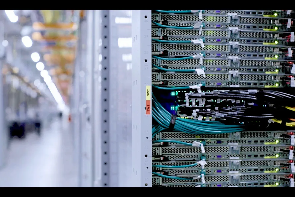 An Amazon Web Services data centre.