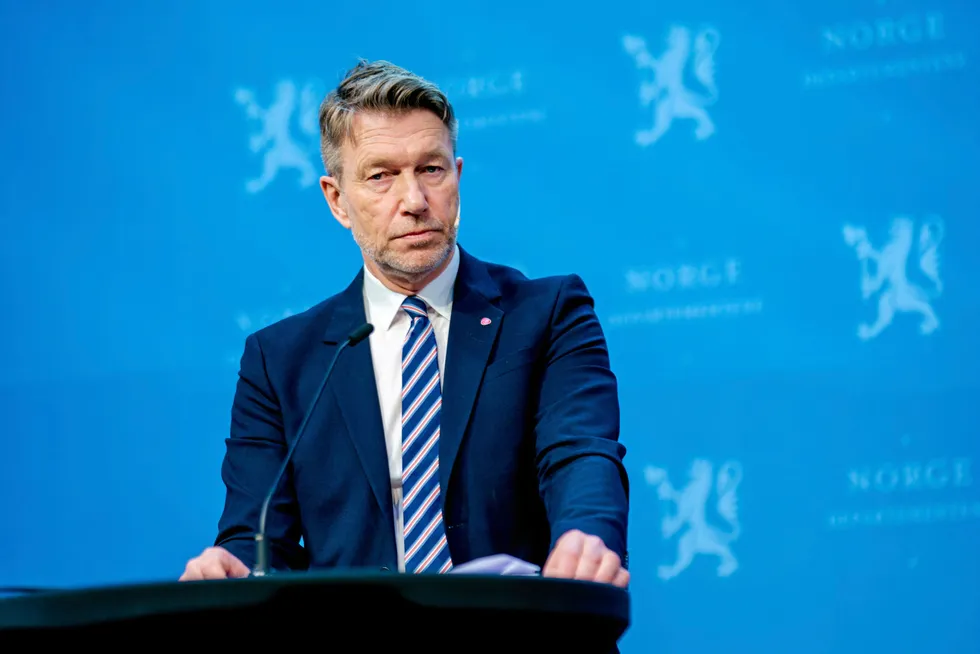 Norway’s Oil & Energy Minister Terje Aasland.