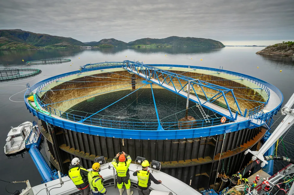 Norway salmon farmer Midt-Norsk Havbruk is testing the best-named semi-closed system so far: Aquatraz.
