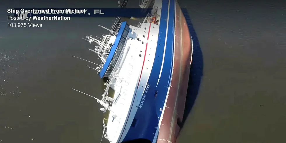 The North Star saw severe damage from Hurricane Michael earlier this year.