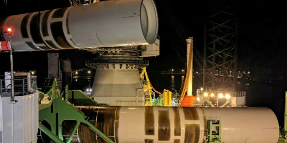 Preparation for installation works at Horns Rev