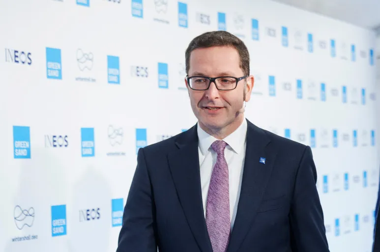 Norwegian prize: Wintershall Dea chief executive Mario Mehren (left).