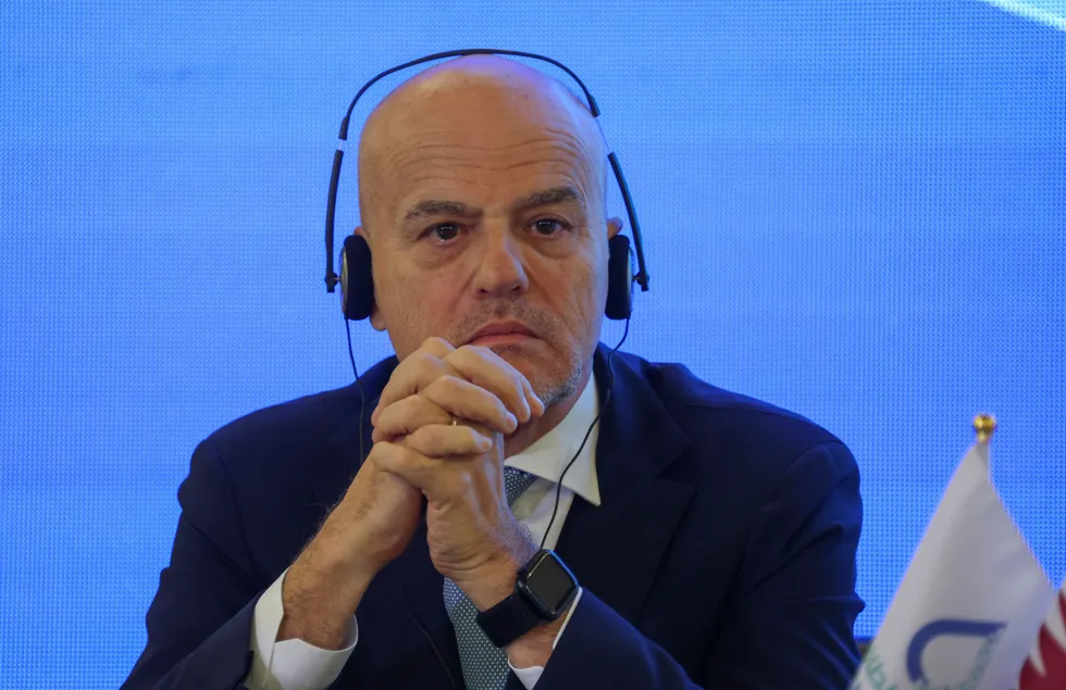 Leader: Eni chief executive Claudio Descalzi
