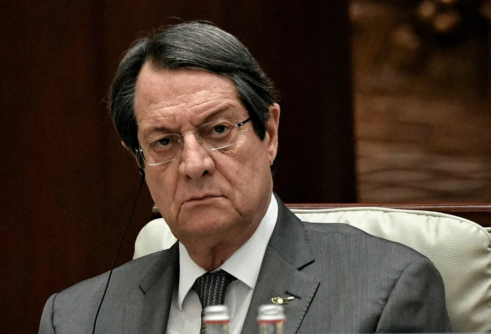 War of words: Cyprus President Nicos Anastasiades