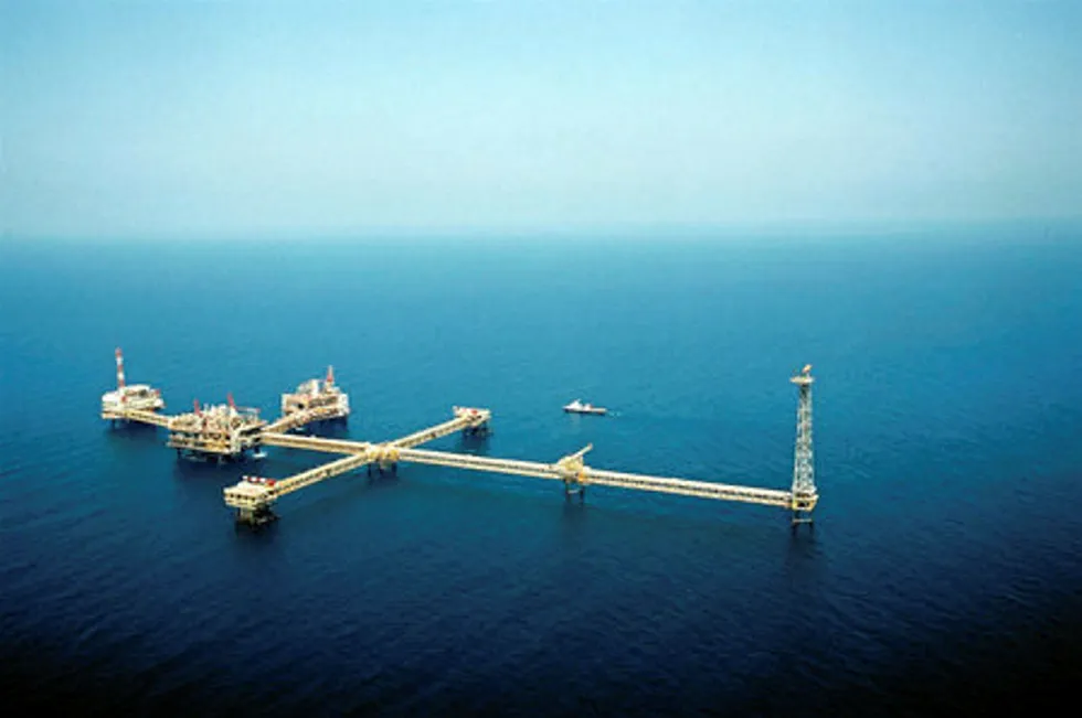 Offshore work: the jack-ups will carry out work at the North Field under a four-year deal