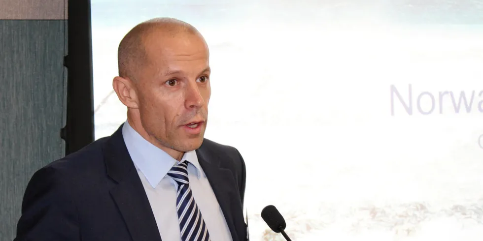 Charles Hostlund, CEO of Norway Royal Salmon. The company had invested in 370 metric tons extra capacity at the start of this year.