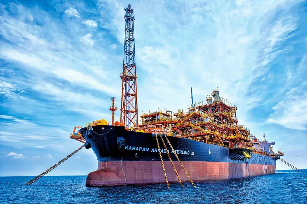 In service: Bumi Armada’s Karapan Armada Sterling III is among the FPSOs currently on location offshore Indonesia