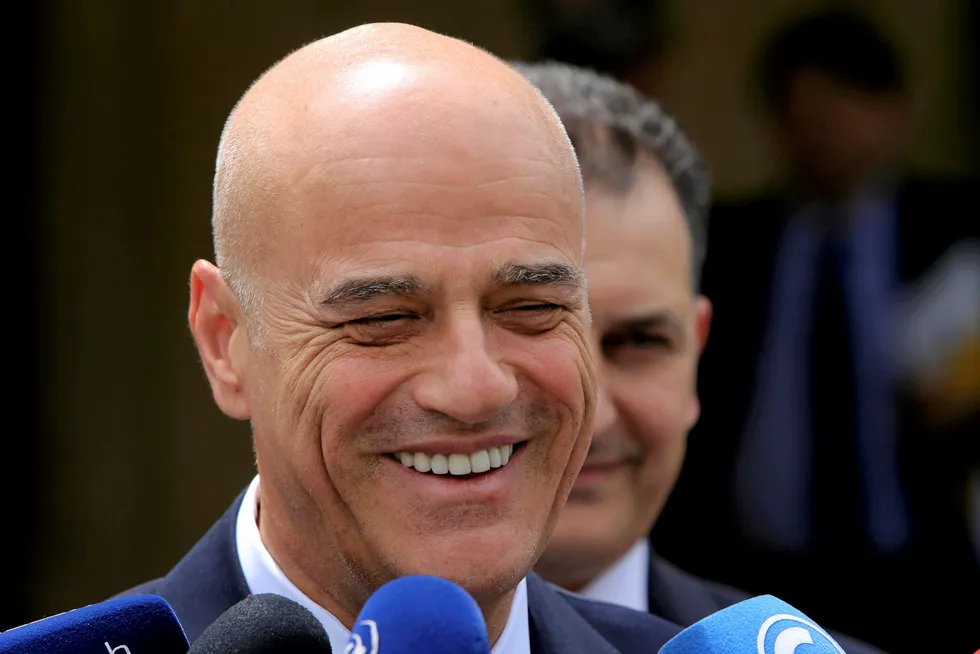Eyes on net-zero: Eni chief executive Claudio Descalzi