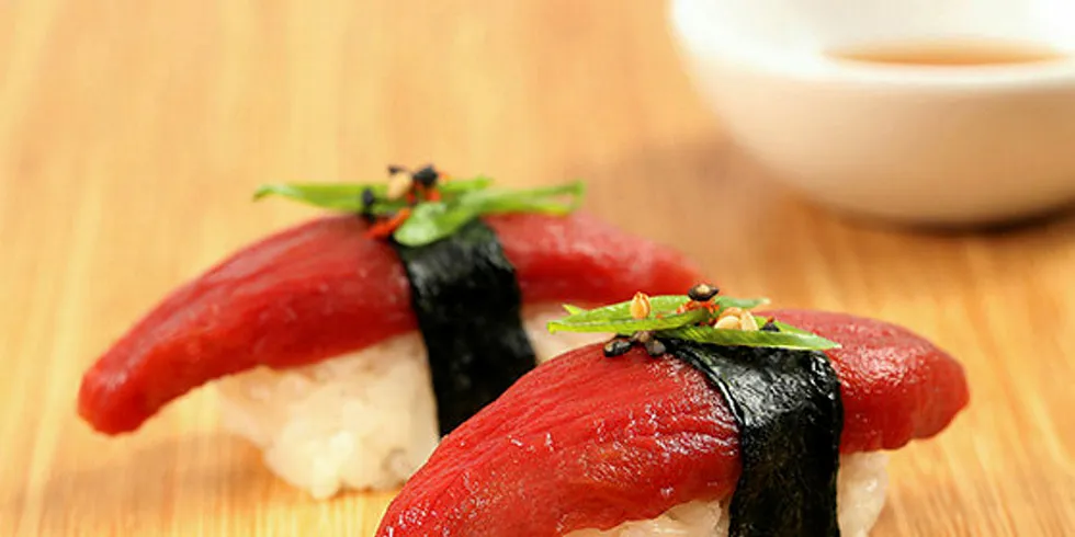 Whole Foods "ahimi" plant-based tuna.
