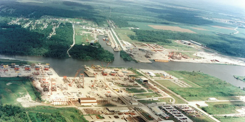 Deepwater Wind awarded the landmark contract for jacket foundations to Louisiana-based Gulf Island Fabrication. Pic: Don Boyne
