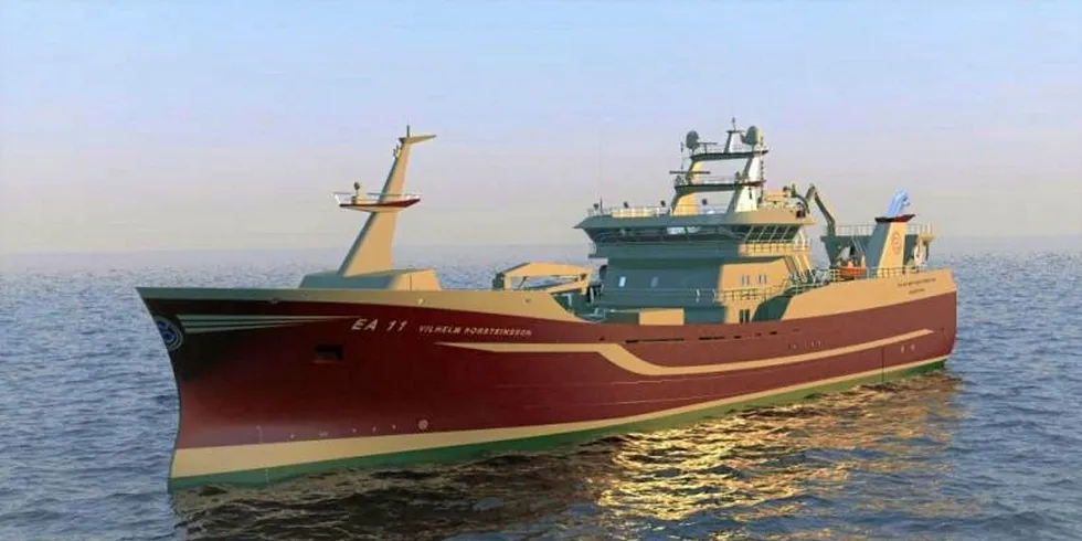 Concept drawing of Samherji's new Vilhelm Thorsteinsson EA.
