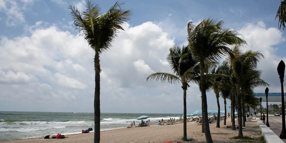 Florida beach.
