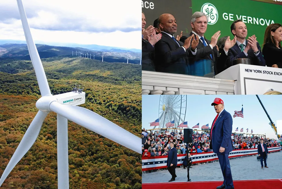Some of 2024's good year candidates - Siemens Gamesa, Donald Trump and GE Vernova.
