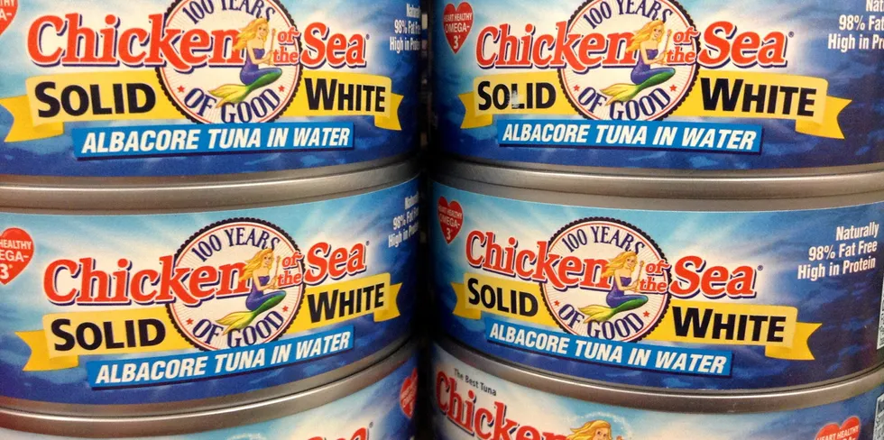 Chicken of the Sea canned tuna.