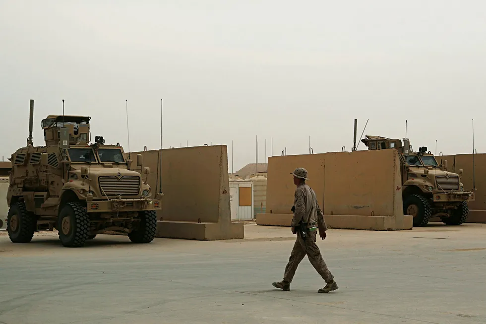 Target: US Marines are stationed in Ain al-Asad air base in Iraq