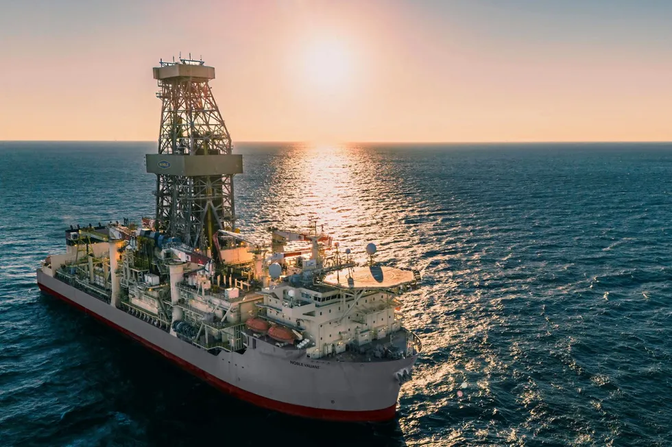 The drillship Noble Valiant