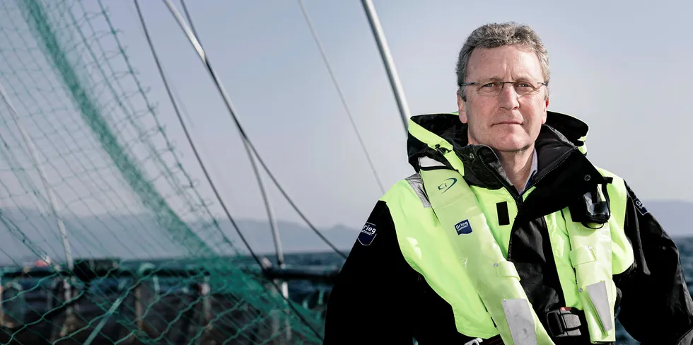 Grieg Seafood Group CEO Andreas Kvame.