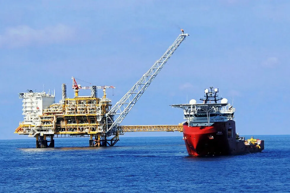 Suspension: the existing Zawtika 1B development. PTTEP is holding back the Zawtika 1D phase