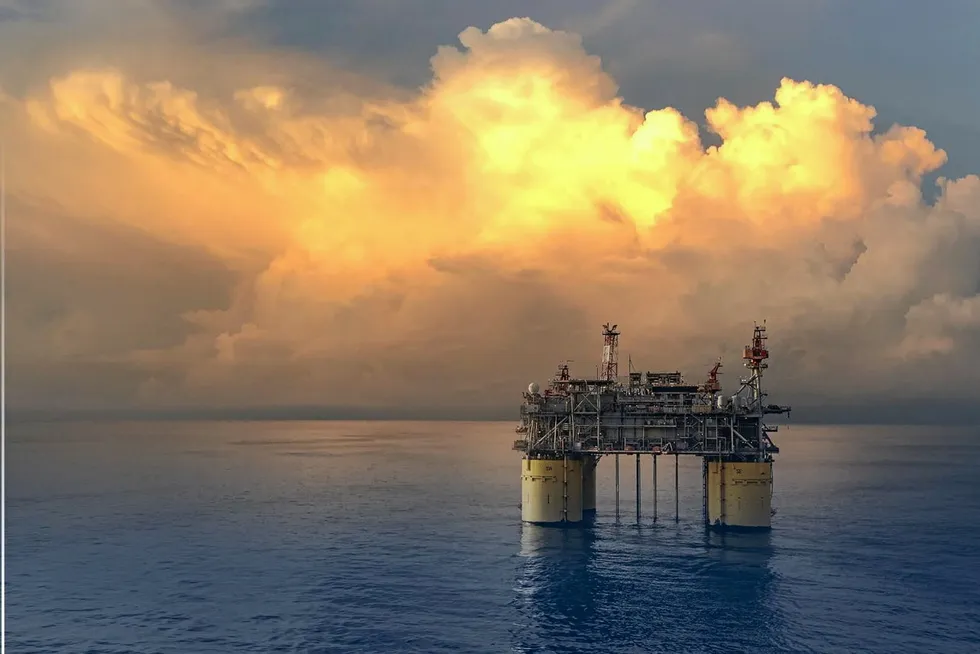 Ram Powell offshore oil and gas platform in the US Gulf of Mexico.