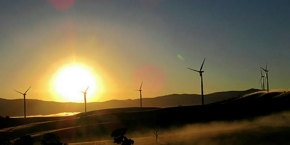 GE turbines at Australia's Ararat Wind Farm.