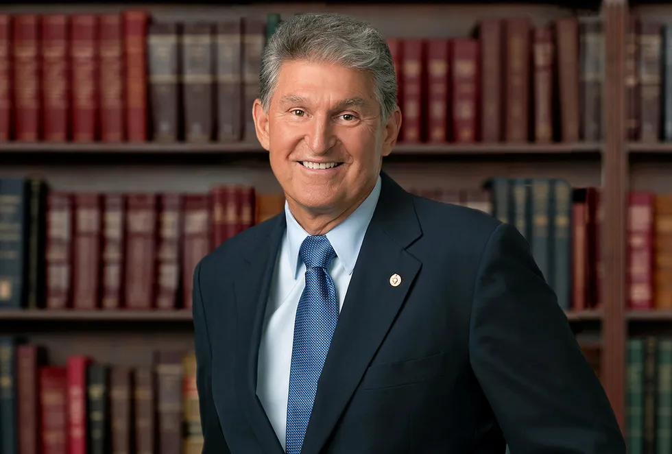 US Senator Joe Manchin of West Virginia.