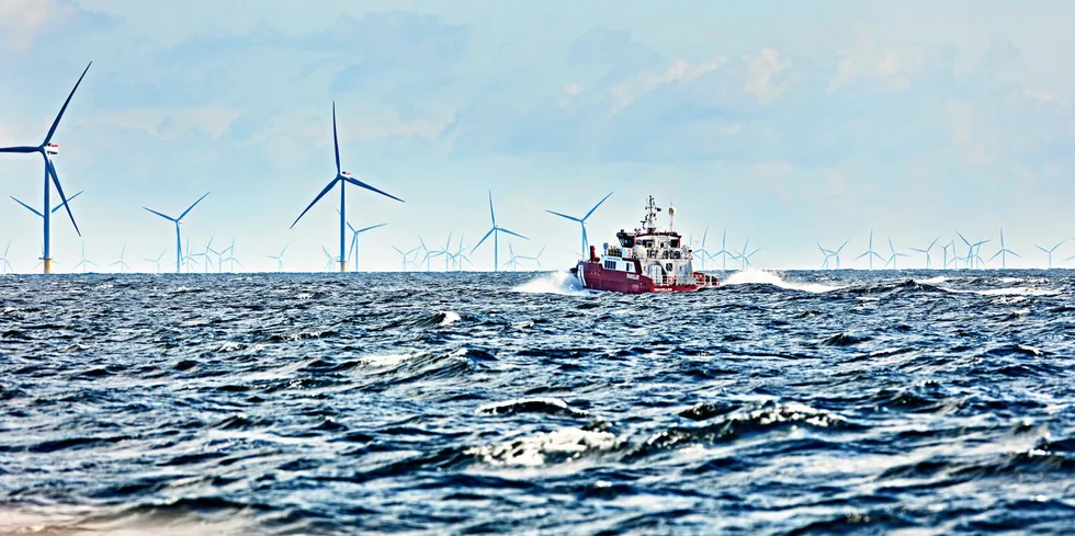 Crew transport vessel NOS Traveller.