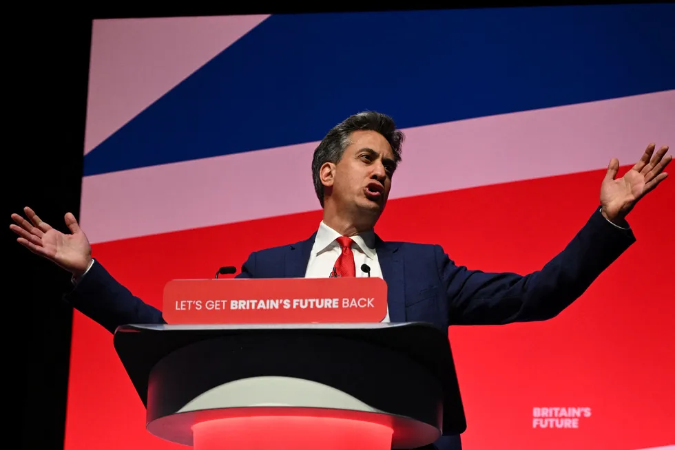Ed Miliband, the UK Secretary of State for Energy Security & Net Zero