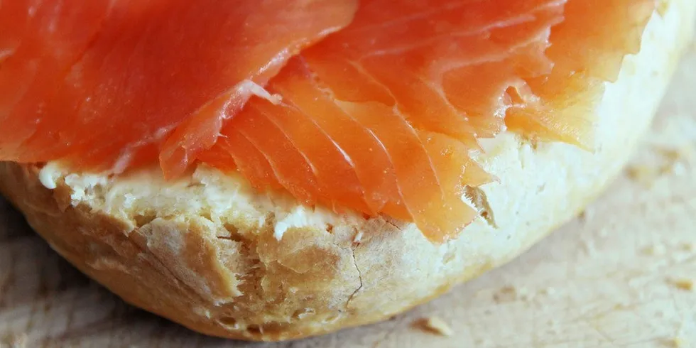 Smoked salmon.