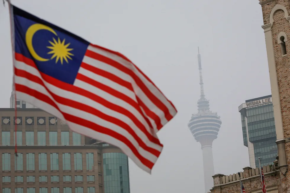 Malaysia: the country's coast guard was forced to intervene when a crewless vessel drifted into Malaysian waters on a potential collision course with the Telok A gas platform