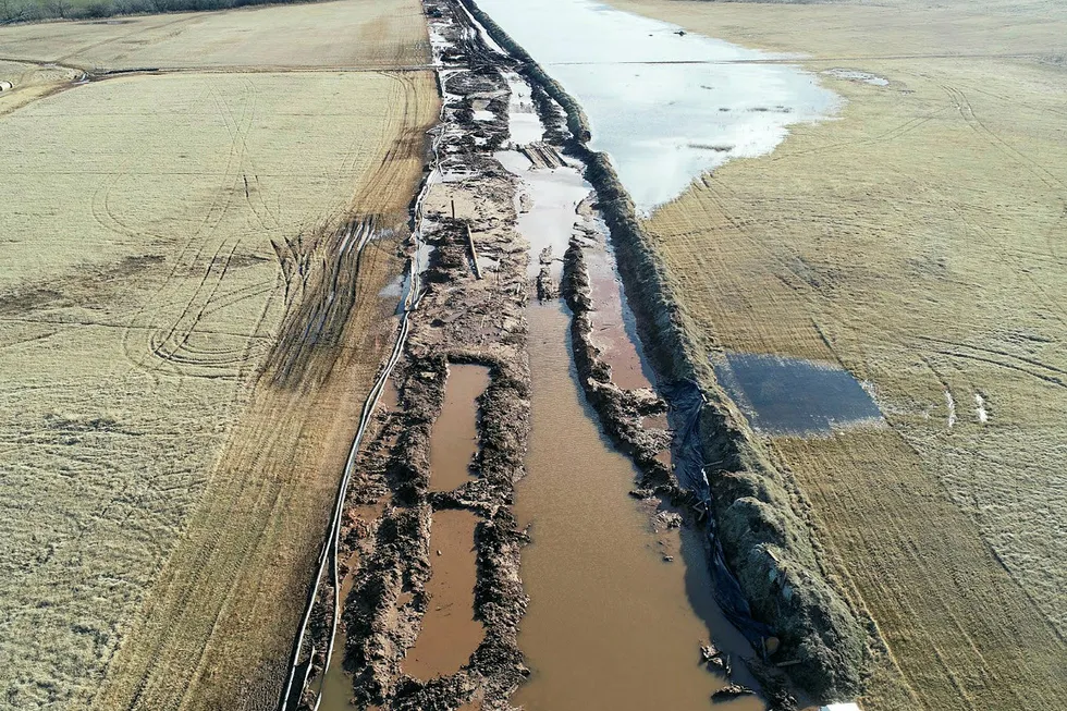 Sandy Creek Farms: damage on Midship easement