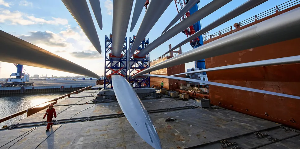 LM Wind Power blades in transit.