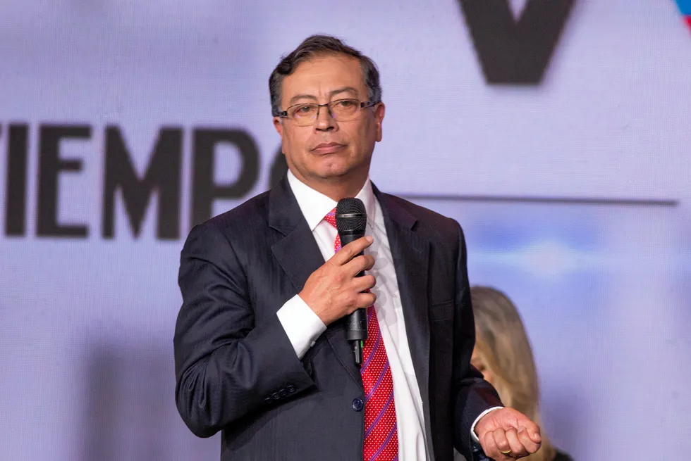 Colombian leader Gustavo Petro.