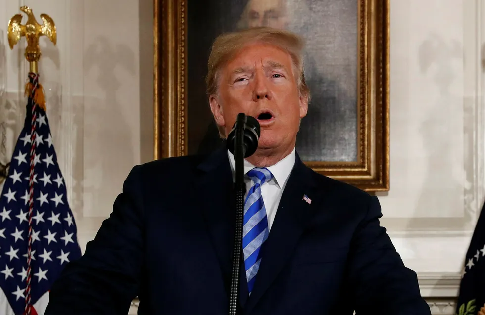 Donald Trump: US out of the Iran nuclear deal