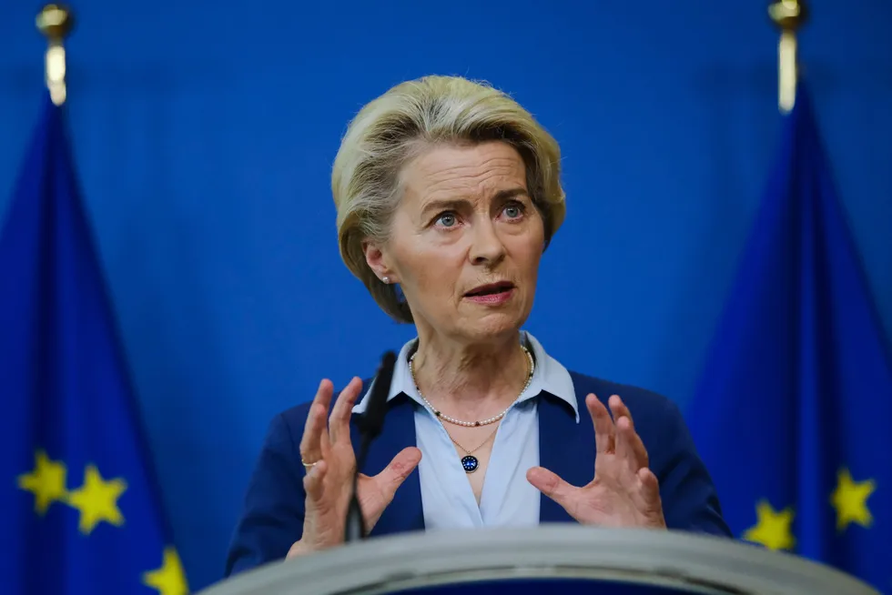 “Tariffs are already having a negative impact on the global economies. The EU remains fully committed to finding negotiated outcomes with the US," European Commission President Ursula von der Leyen said in a statement Wednesday on the possible countermeasures.