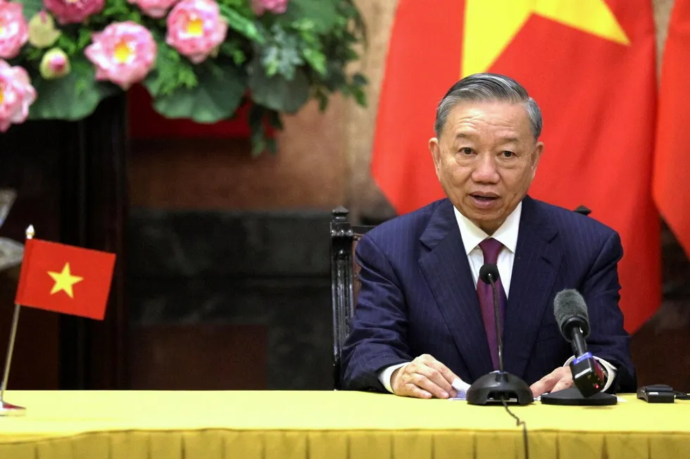 Vietnam's President Tô Lâm, who was elected in May this year and has continued a wide-ranging anti-corruption drive embarked on by his predecessor.