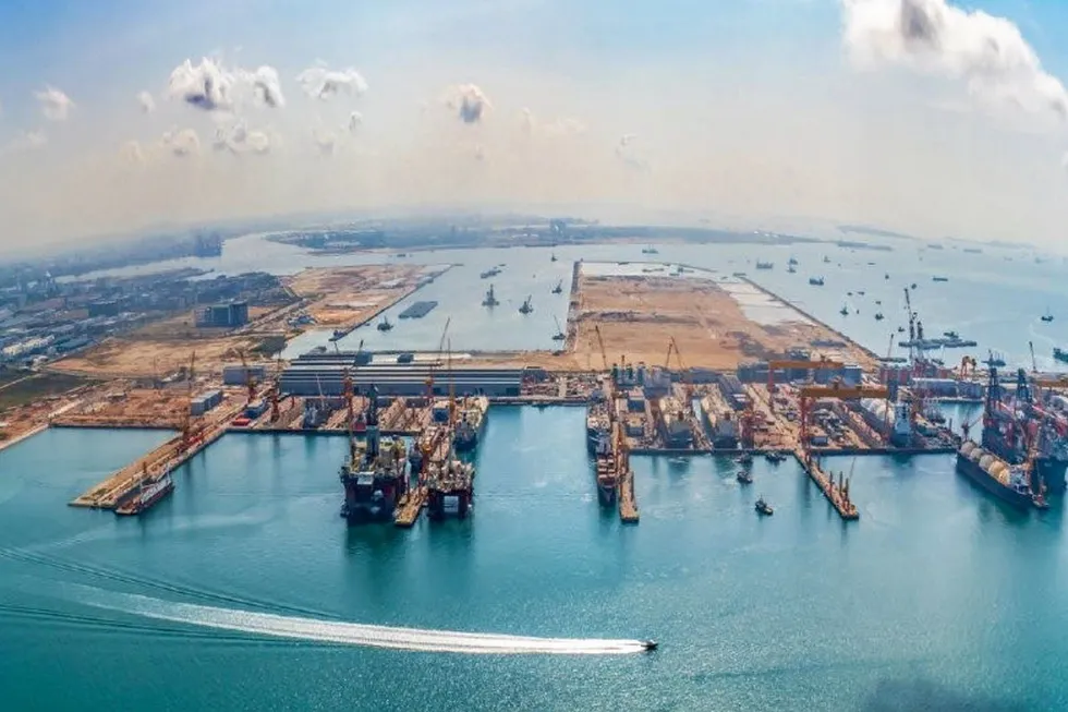 More work: Sembcorp Marine's yard in Singapore