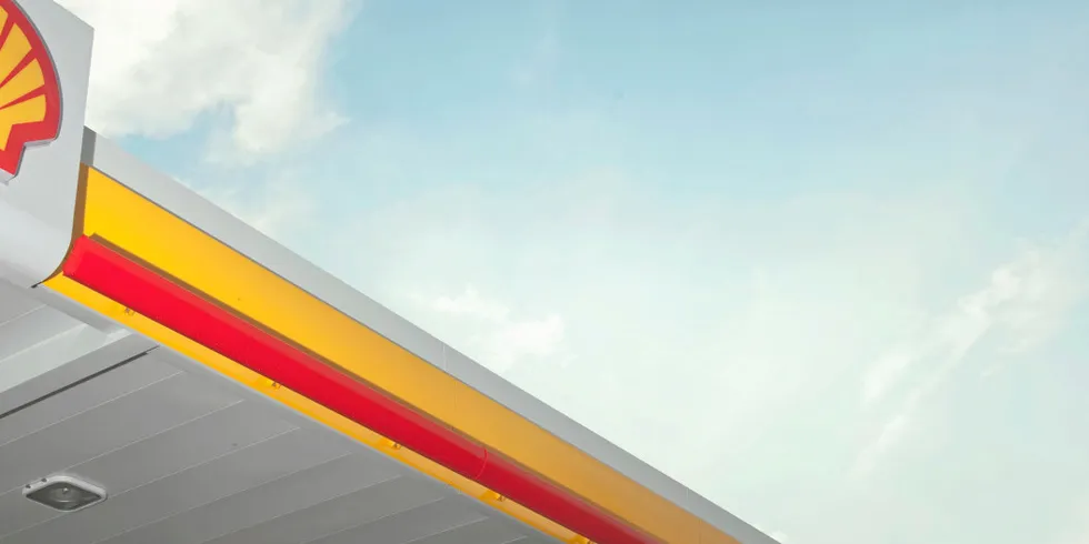 Shell service station.