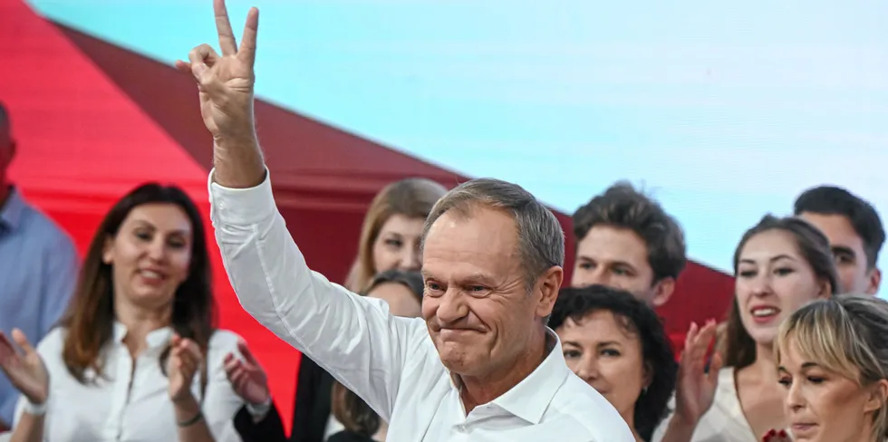 Polish opposition leader and former EU Council President Donald Tusk.