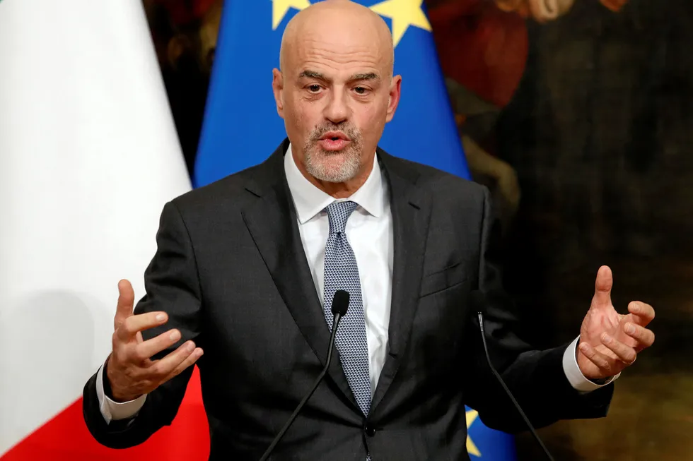 Arbitration ruling: Italian energy giant Eni's chief executive Claudio Descalzi.