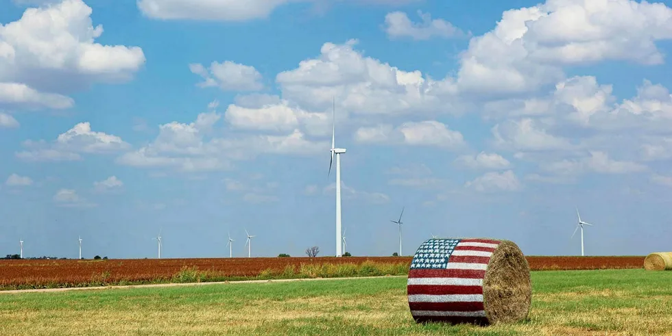 Chisholm wind farm in Oklahoma