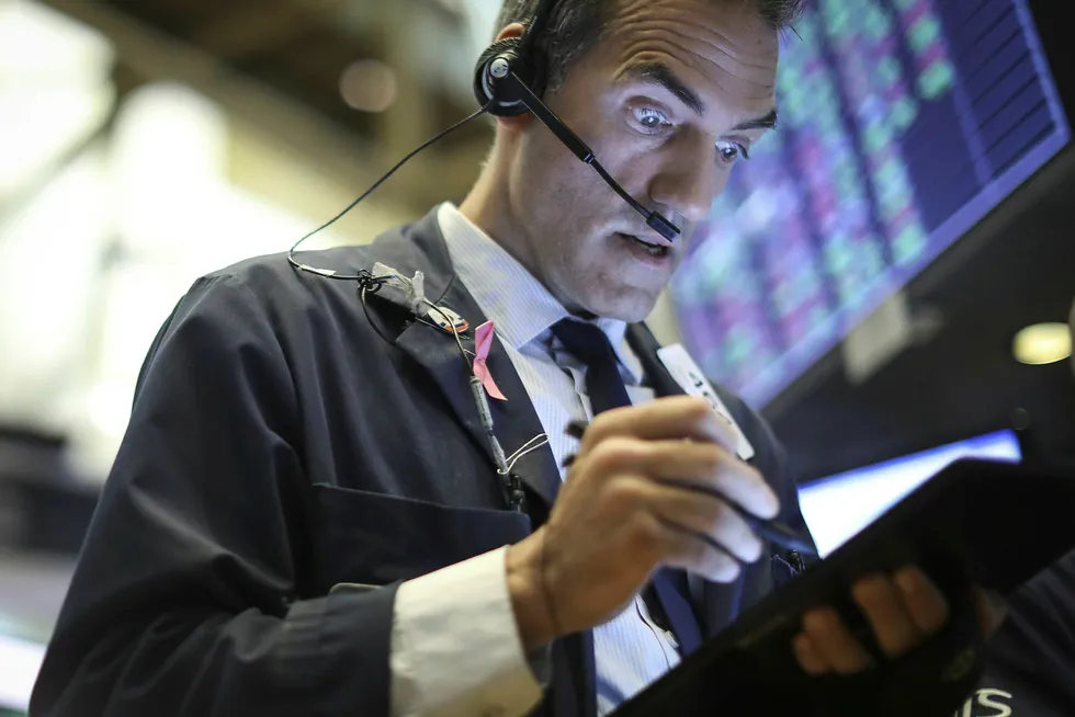 Oil price: Brent crude fell as much as $1.81, or 3%, to $57.67 a barrel
