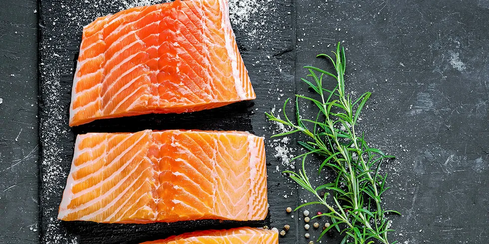 Atlantic salmon packed by True North Seafood, a company owned by Cooke Aquaculture.